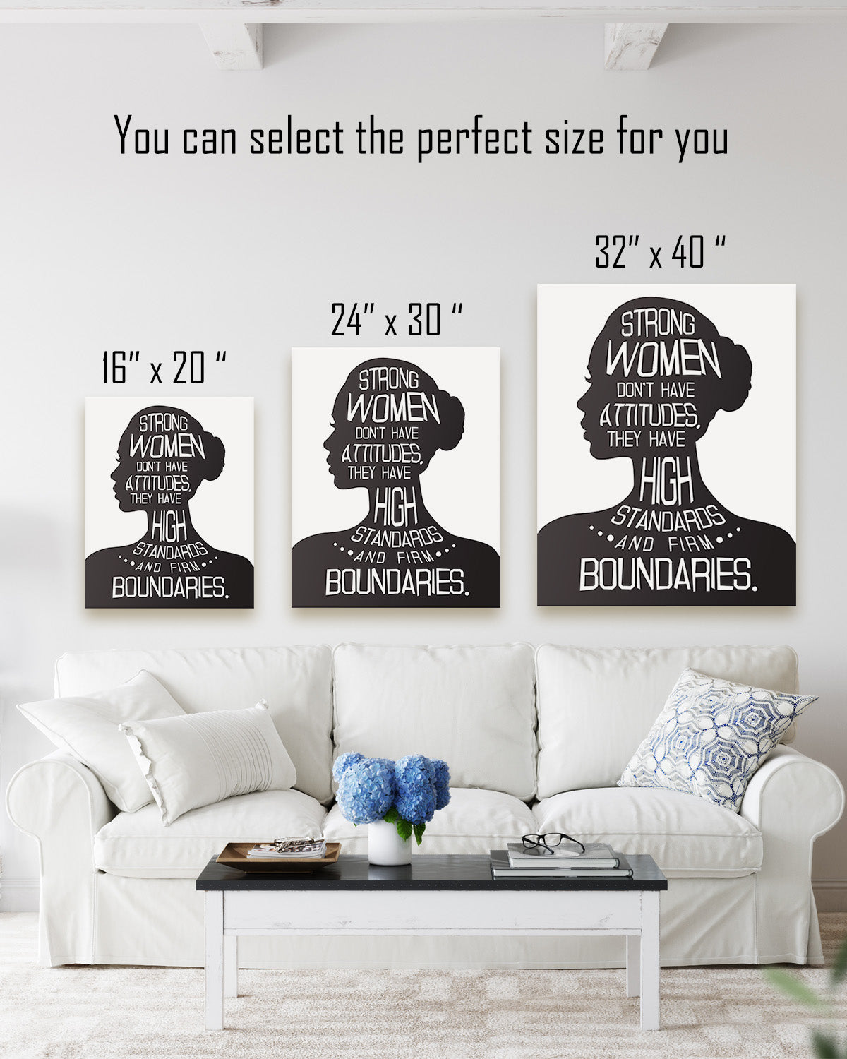 Motivational Gifts for Women, Teens, Girls - Inspirational Quotes for Females - Feminism Wall Art - Women Empowerment Wall Decor - Bedroom wall decor for women