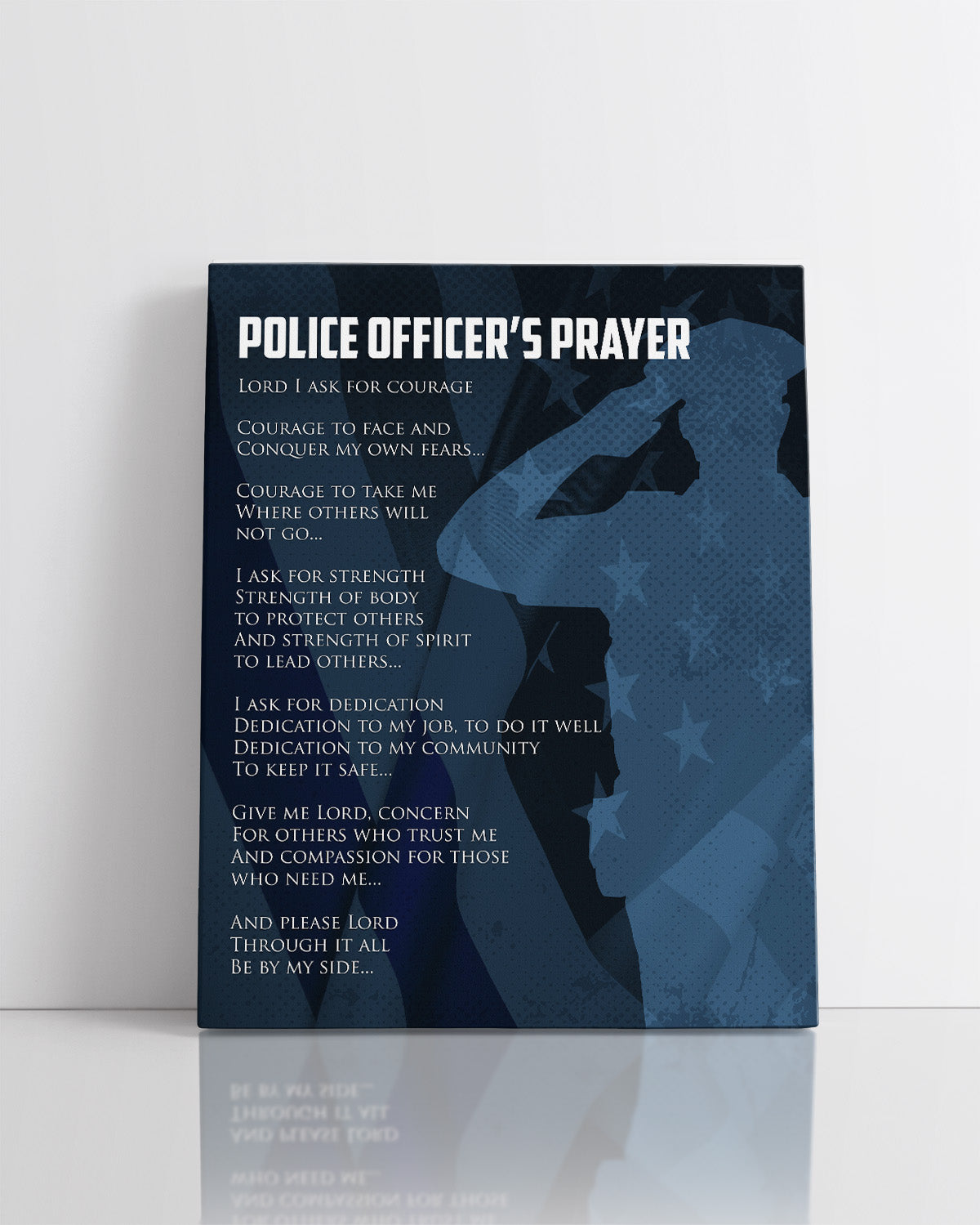 Police Prayer Wall Art - Law Enforcement Prints - Police Officer Gifts - Police Academy Graduation - Police Officer Wall Decor - Law Enforcement Appreciation Gift
