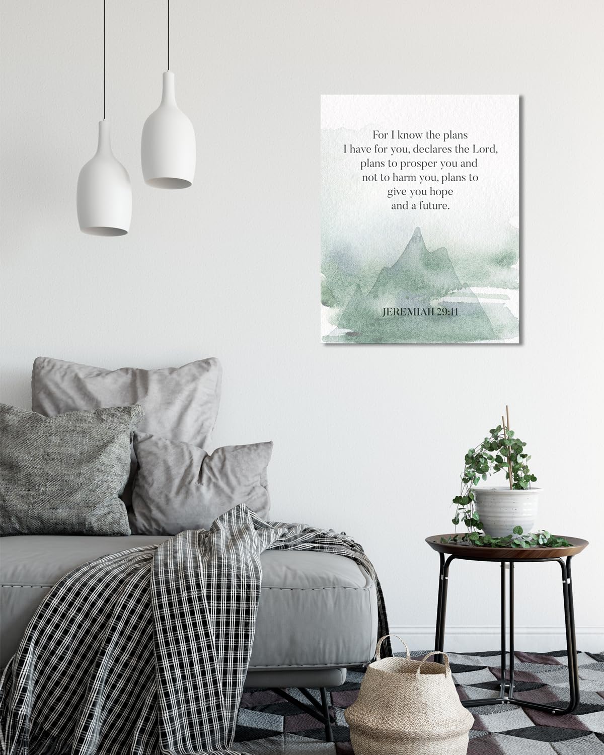 For I Know The Plans I Have For you Scripture Wall Art - Bible Verses Wall Decor - Religious Wall Decor