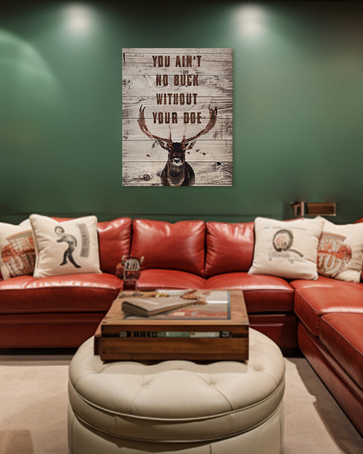 You Ain't No Buck Without Your Doe - Hunting Decor - Hunting Wall Art Decor - Gifts for Hunters - Rustic Hunting Cabin Decor - Farmhouse Hunting Wall Decor