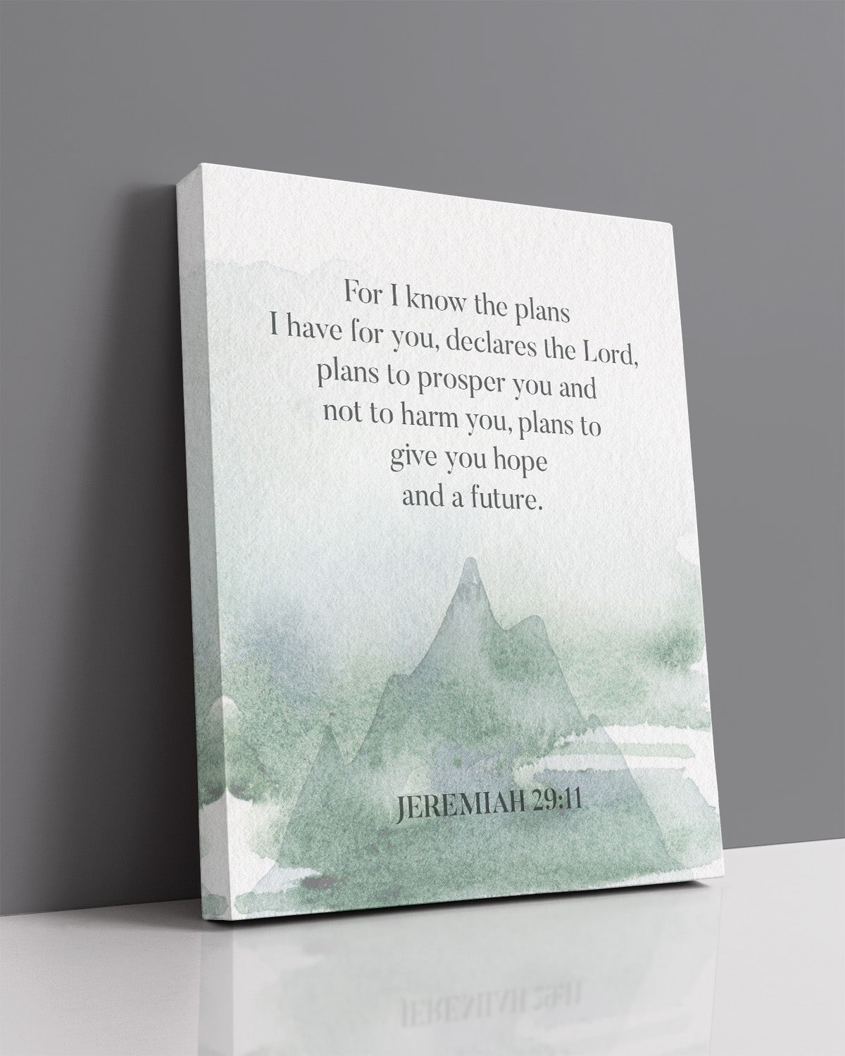 For I Know The Plans I Have For you Scripture Wall Art - Bible Verses Wall Decor - Religious Wall Decor