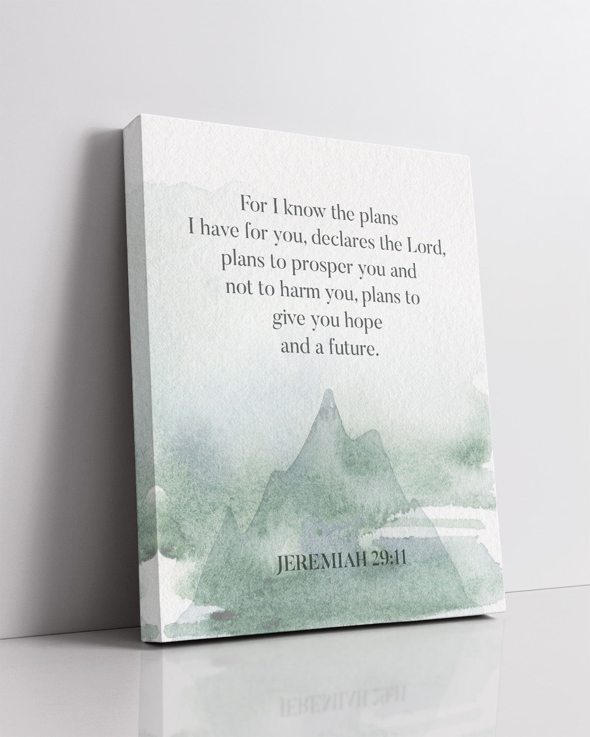 For I Know The Plans I Have For you Scripture Wall Art - Bible Verses Wall Decor - Religious Wall Decor
