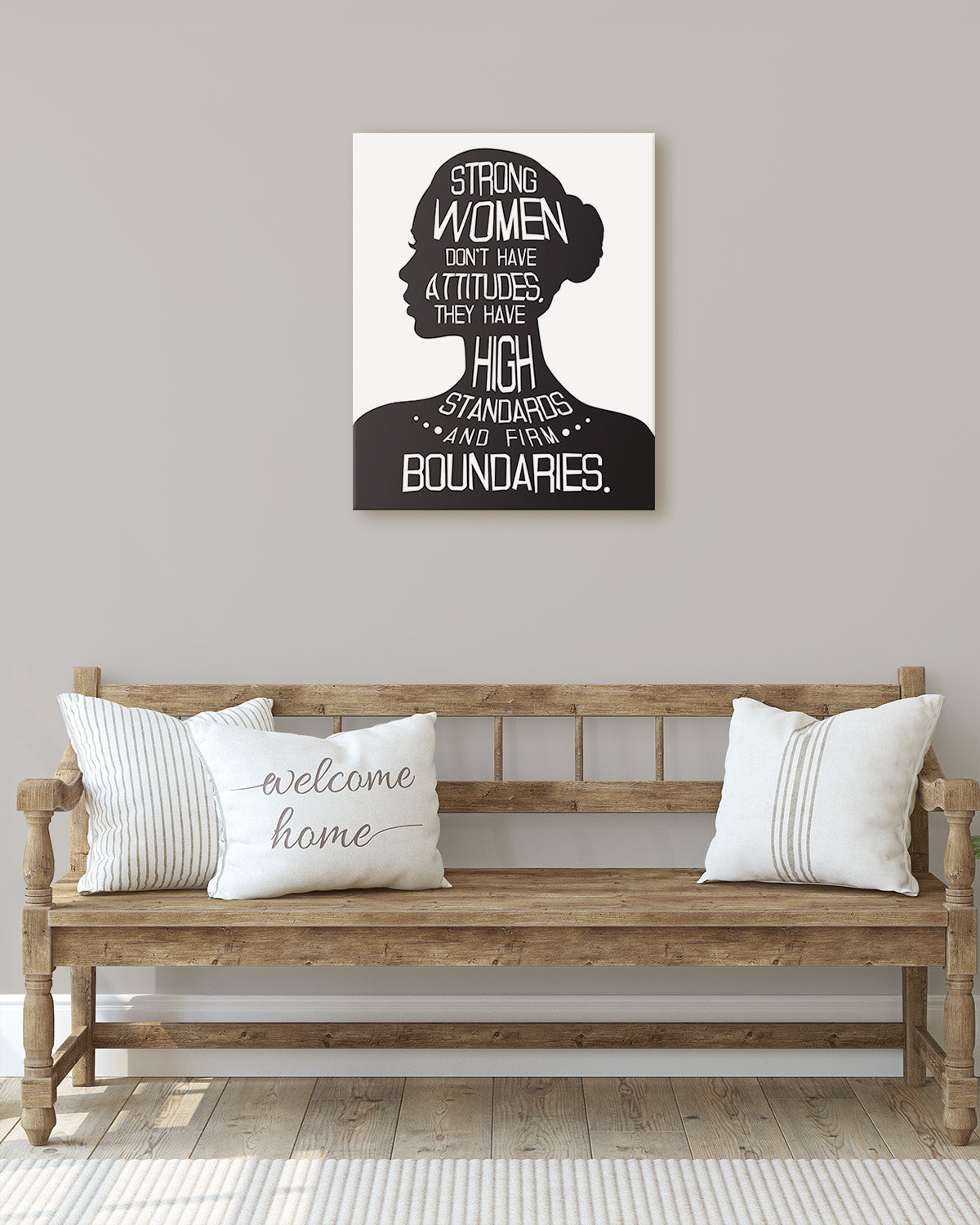 Motivational Gifts for Women, Teens, Girls - Inspirational Quotes for Females - Feminism Wall Art - Women Empowerment Wall Decor - Bedroom wall decor for women