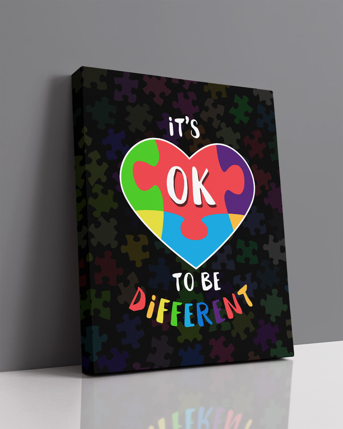 It's Ok To Be Different Autism Awareness Decor - Autism Art Wall Decor Classroom