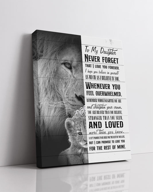 To My Daughter - Never Forget That I Love You Forever - Gifts for Daughters