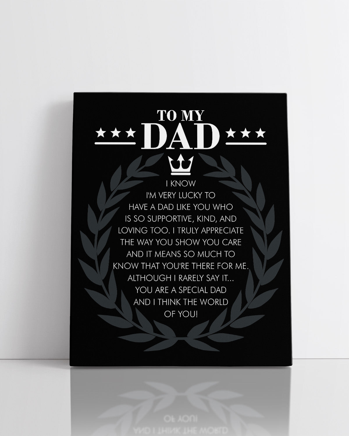 To My Dad - I Know I'm Very Lucky To Have A Dad Like You - You Are A Special Dad And I Think The World Of You