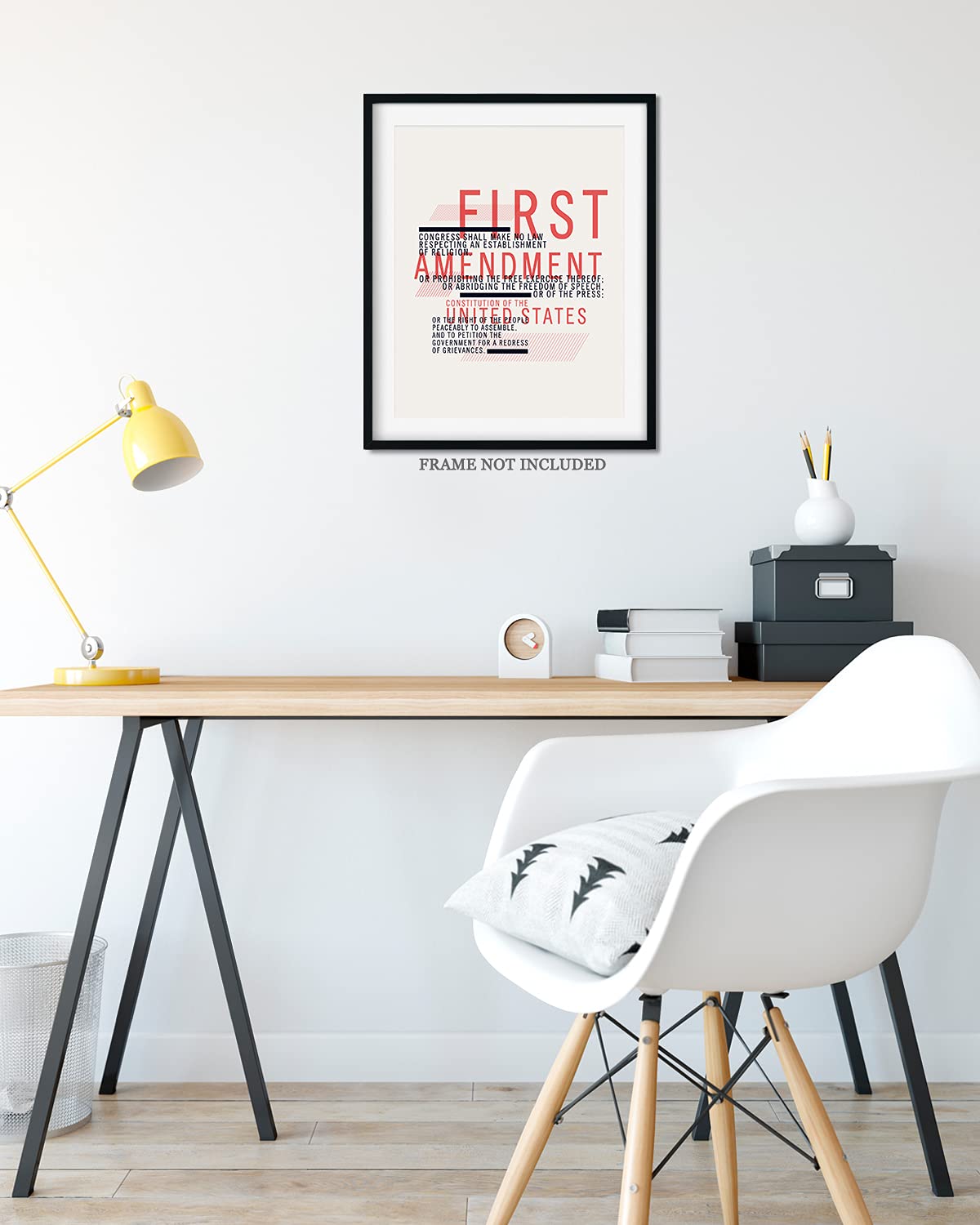 First Amendment - Wall Decor Art Print with a light gray background