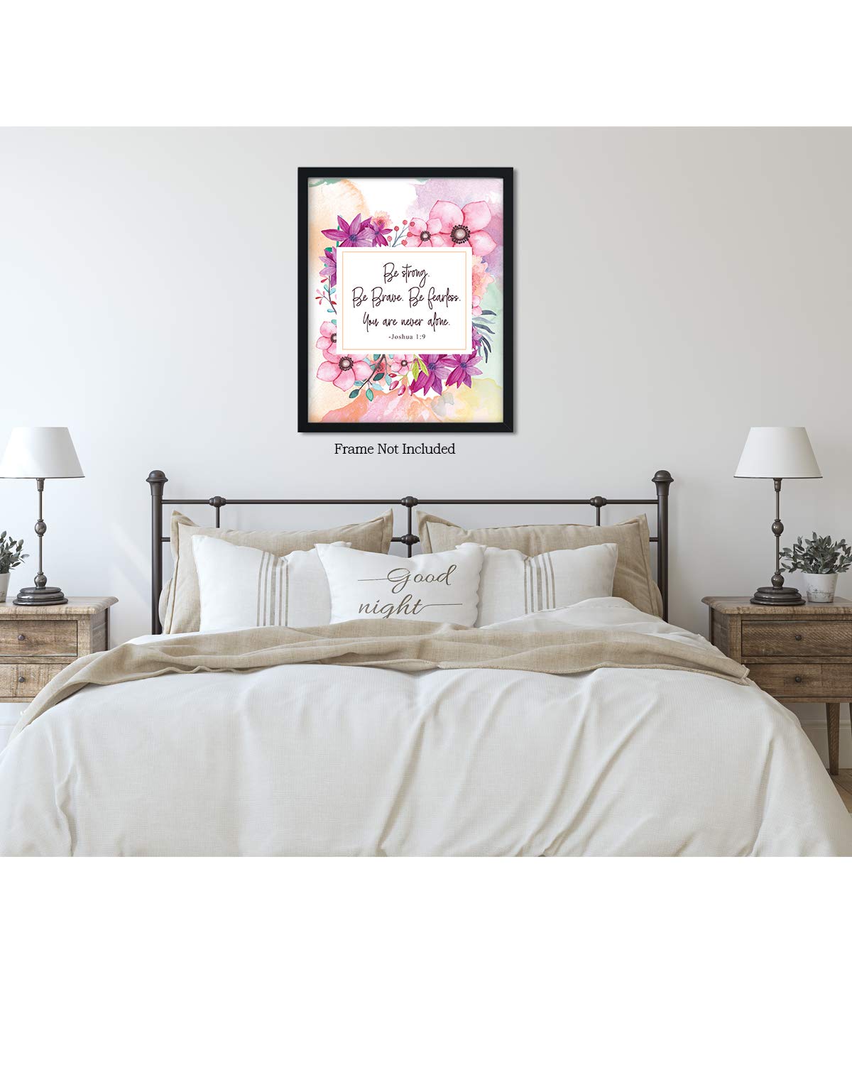 Be Strong. Be Brave. Be Fearless - Christian Wall Art Decor Print