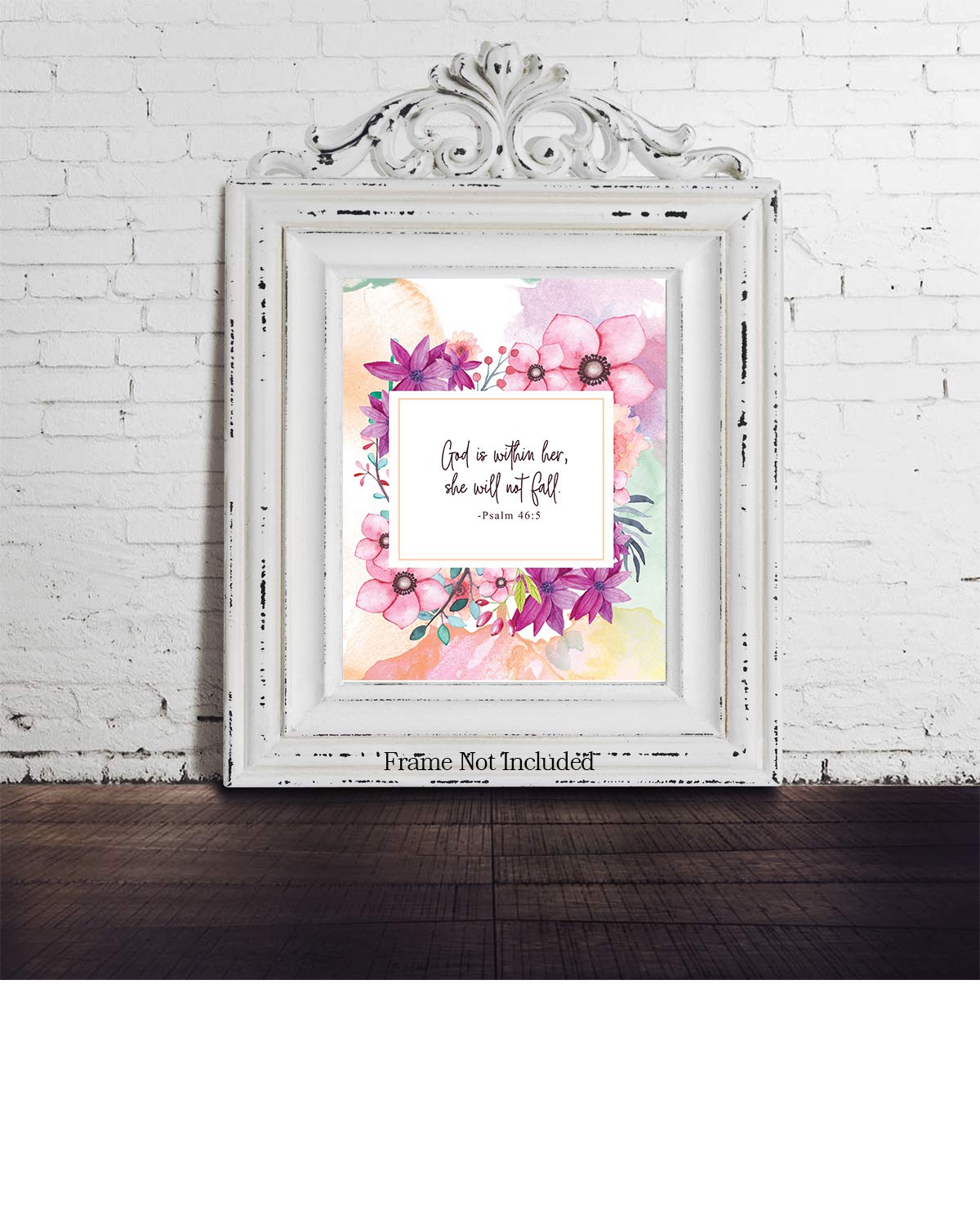 God Is Within Her - Christian Wall Art Decor Print