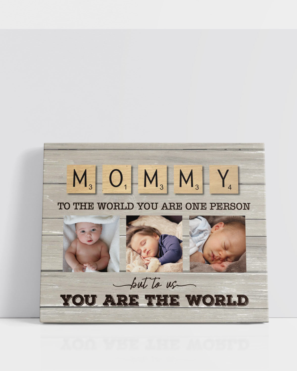 Customizable Mother Photo Wall Art Canvas - Mom Personalized Horizontal Canvas