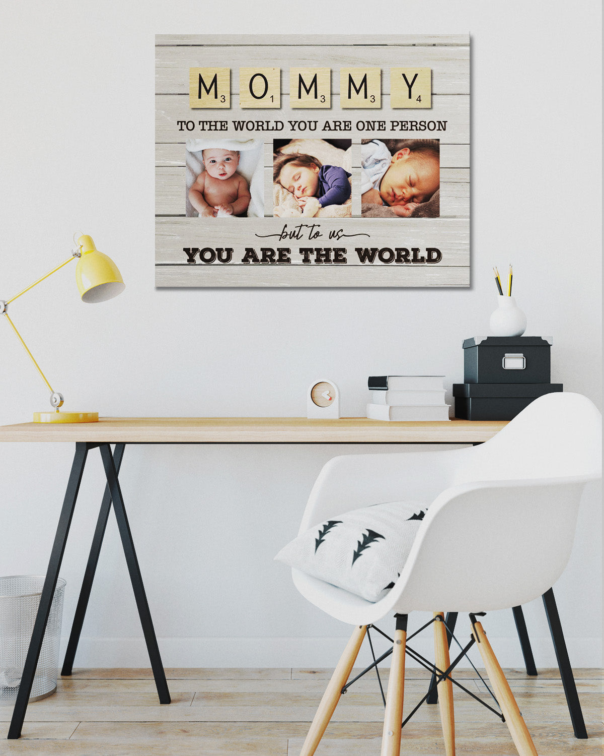 Customizable Mother Photo Wall Art Canvas - Mom Personalized Horizontal Canvas
