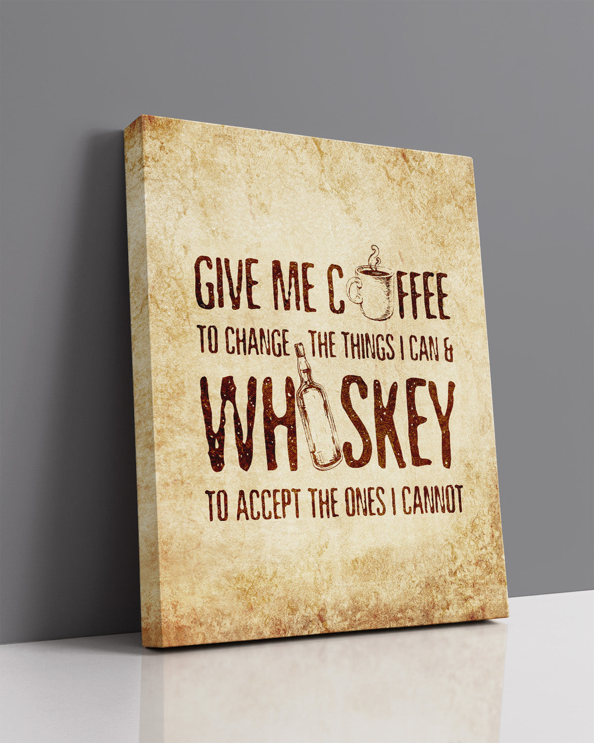 Coffee and Whiskey Wall Art - Vintage Bar Prints - Home Bar Wall Decor - Whiskey Decor for Home - Whiskey Wall Art - Cocktail Wall Art - Alcohol Wall Art