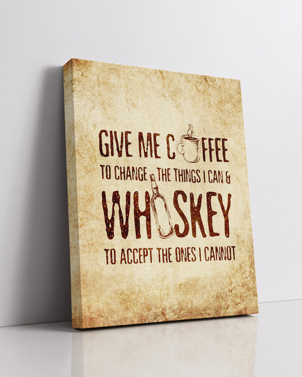 Coffee and Whiskey Wall Art - Vintage Bar Prints - Home Bar Wall Decor - Whiskey Decor for Home - Whiskey Wall Art - Cocktail Wall Art - Alcohol Wall Art