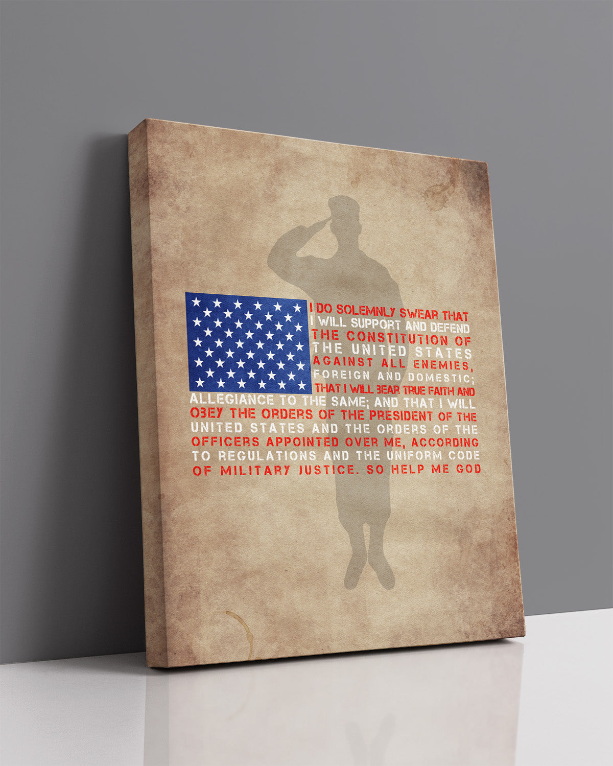 I Do Solemnly Swear - Honoring Our Veterans Wall Decor Art