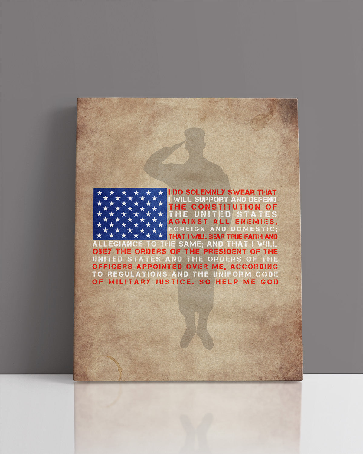 I Do Solemnly Swear - Honoring Our Veterans Wall Decor Art