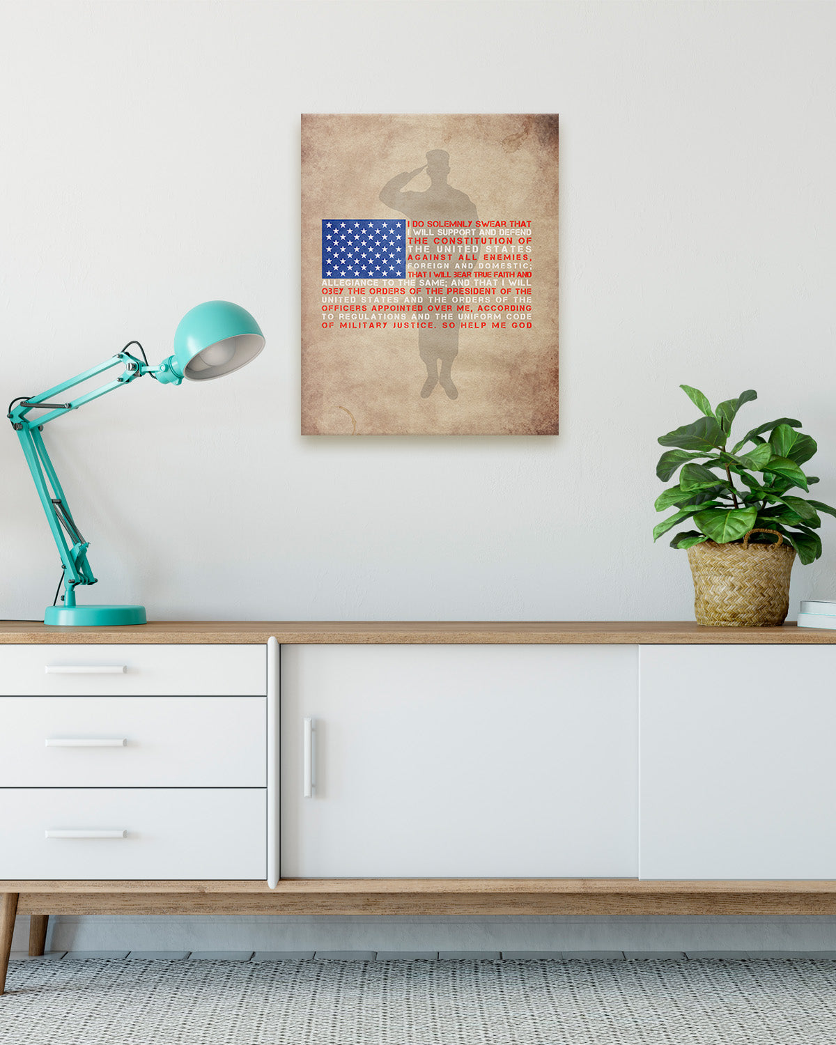 I Do Solemnly Swear - Honoring Our Veterans Wall Decor Art