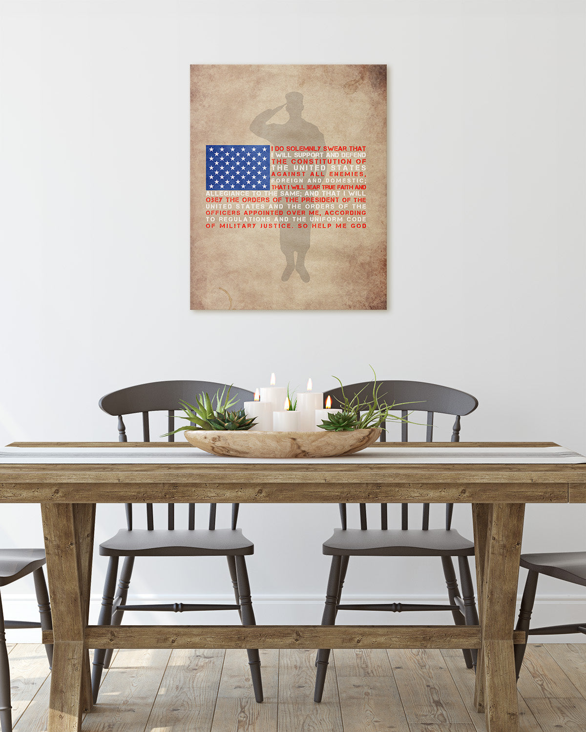 I Do Solemnly Swear - Honoring Our Veterans Wall Decor Art