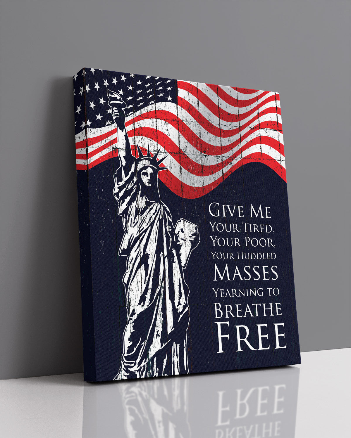 Give Me Your Tired, Your Poor, Your Huddled Masses Yearning to Breathe Free - Wall Decor Art Print