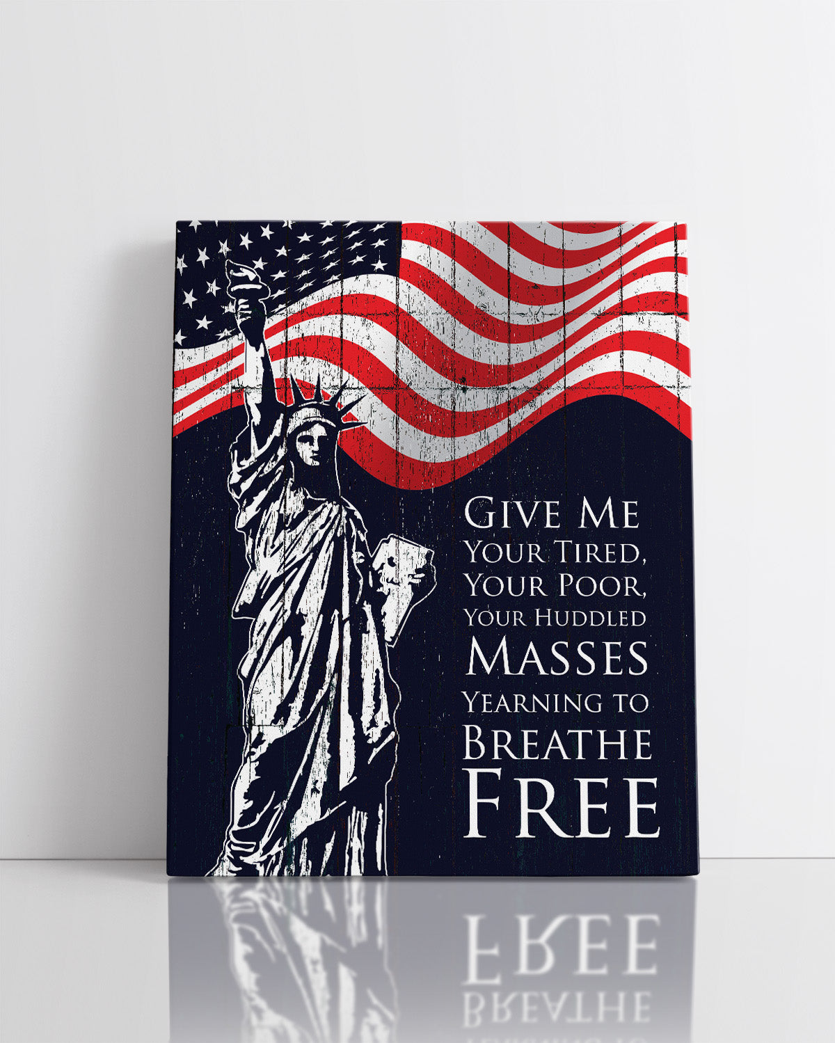 Give Me Your Tired, Your Poor, Your Huddled Masses Yearning to Breathe Free - Wall Decor Art Print