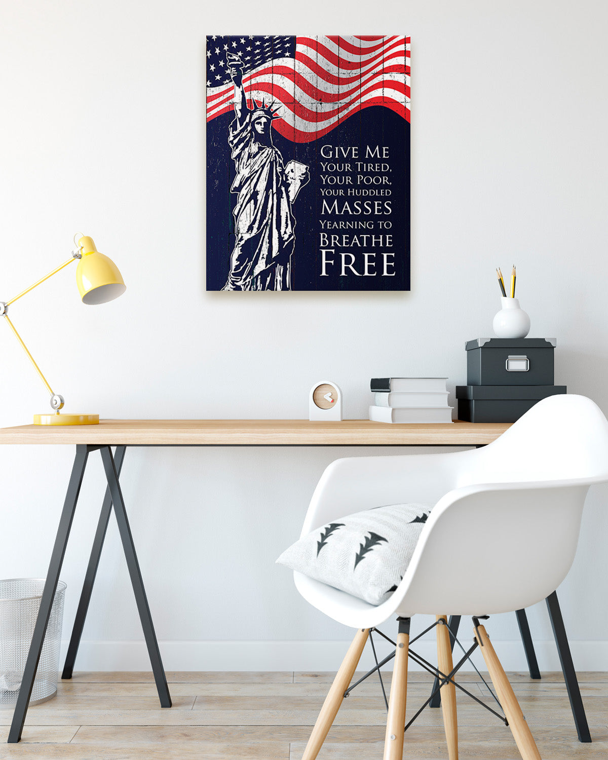 Give Me Your Tired, Your Poor, Your Huddled Masses Yearning to Breathe Free - Wall Decor Art Print