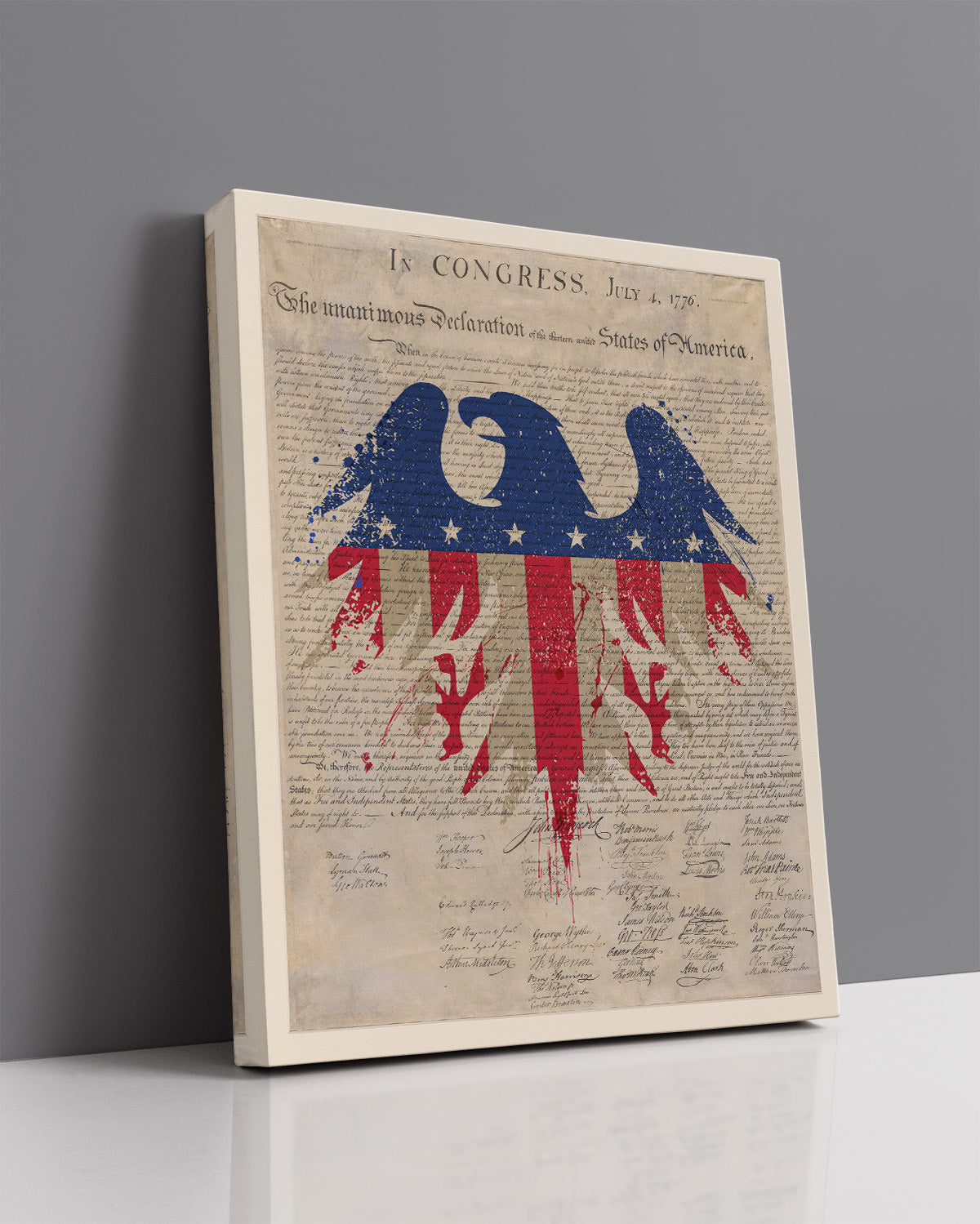 US Declaration of Independence - Wall Decor Art Print - Unframed artwo ...