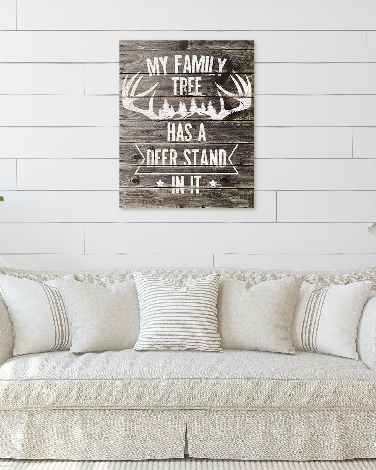 The Hunter's Prayer Canvas - Hunting Quote Wall Decor Art Print with a brown background - artwork printed on canvas
