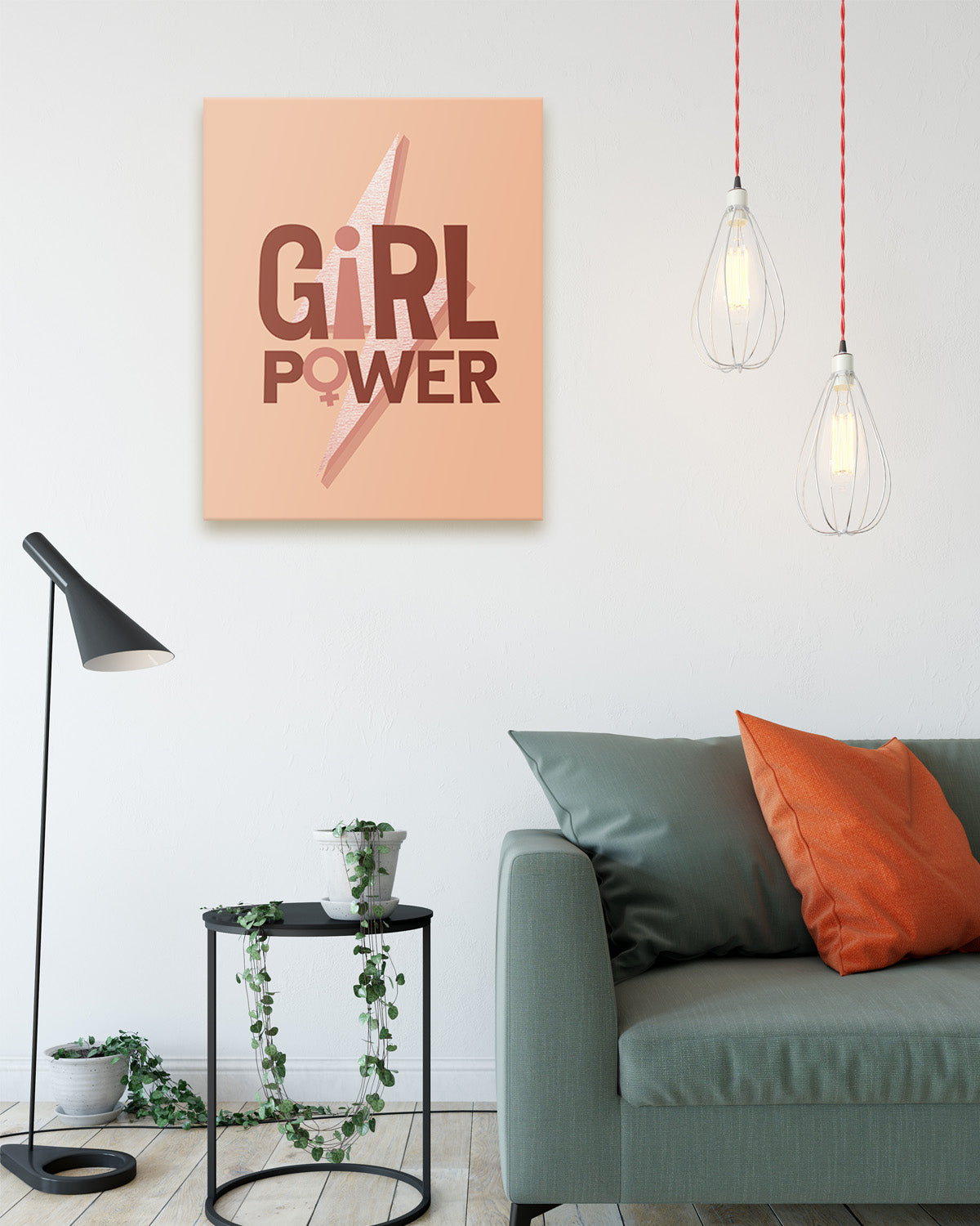 Govivo Girl power room decor - inspirational gifts for women - bedroom wall decor for women or dorm wall decor - office wall art women