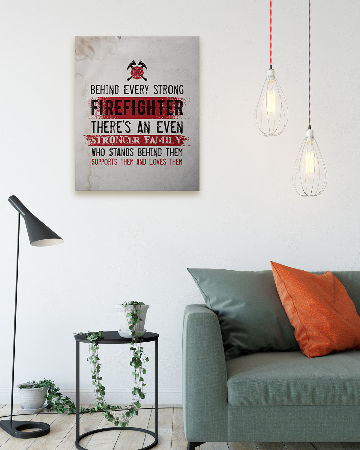Firefighter Motivational Posters, Prints or Canvas - Firefighter Gifts - First Responder Gifts - First Responder Decor Appreciation Decor - Gifts for Firemen or Women