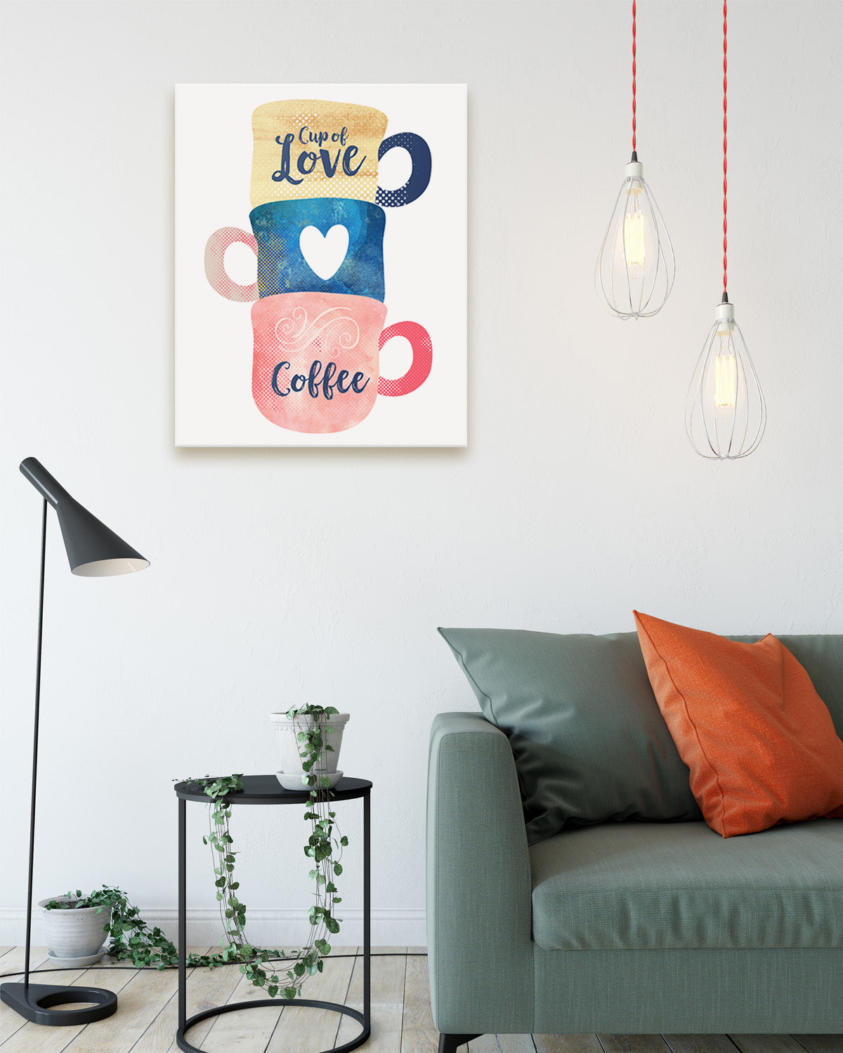 Coffee kitchen decor - Coffee bar decor - Coffee signs kitchen decor - watercolor wall art coffee decoration pictures - Great gift for coffee lovers