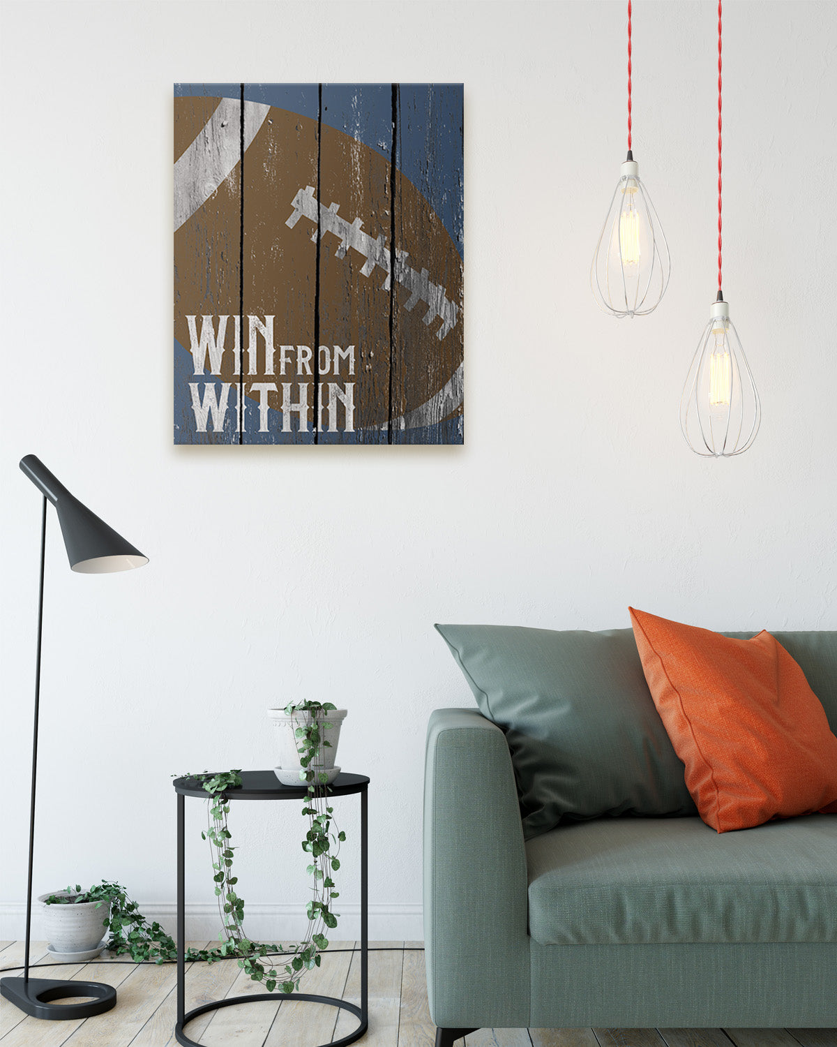 Win from Within - Wall Decor Art Print - Great gift for football fans - Poster & Canvas Sizes
