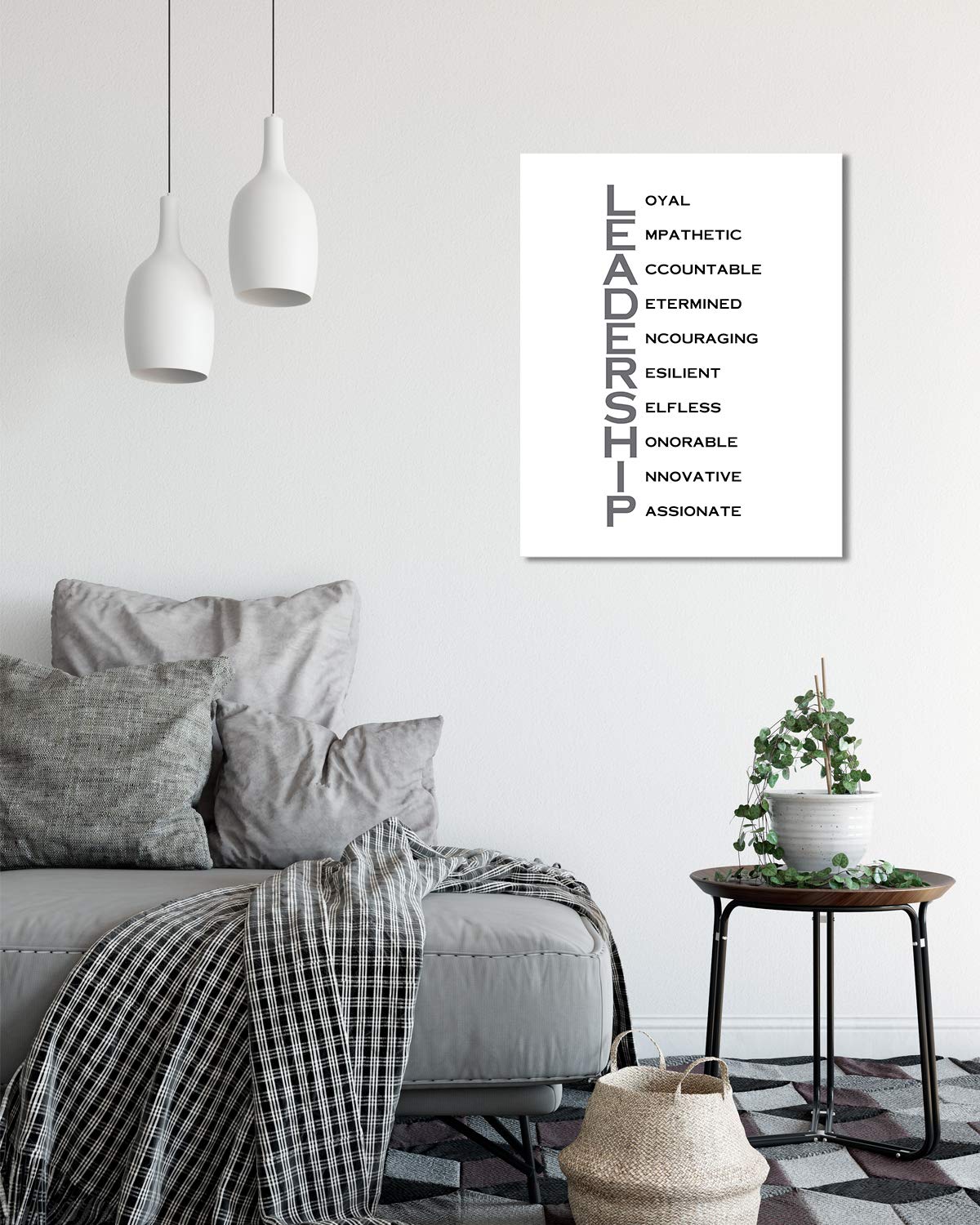 Leadership Acronym - Wall Decor Art Print with a white background
