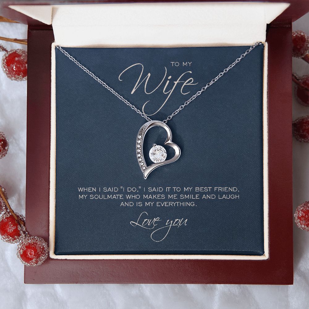 To my wife forever necklace